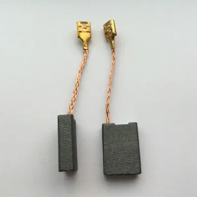Picture of Carbon Brushes for 4" grinding machine, Blower machine, Circular machine, Jig Saw Machine, Drill Machine 1Pair Same as Picture - Black