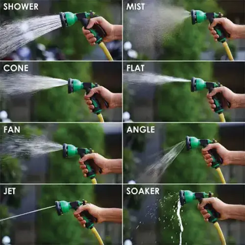 Picture of 7 Pattern Hose Nozzle Water Spray Gun Multipurpose Use Sprayer Gardening Car Bike Cleaning Sprayer