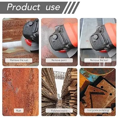 Picture of 3 inch Wire Wheel Brush,Twisted Knotted Cup Brush with Carbon Steel Wire for Rust,Corrosion,Paint Removal and Other Heavy-Duty Conditioning for Metals for Angle Grinder