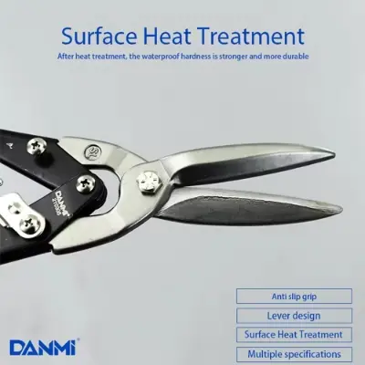 Picture of DANMI Aviation Tin Snips 10 Inch Heavy Duty Metal Cutter Shears - Blue