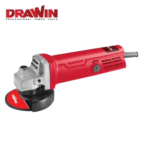Picture of Angle Grinder 4 Inch DRAWIN With Cutting Disc, Flap Disc 2Pcs Free Item - Red