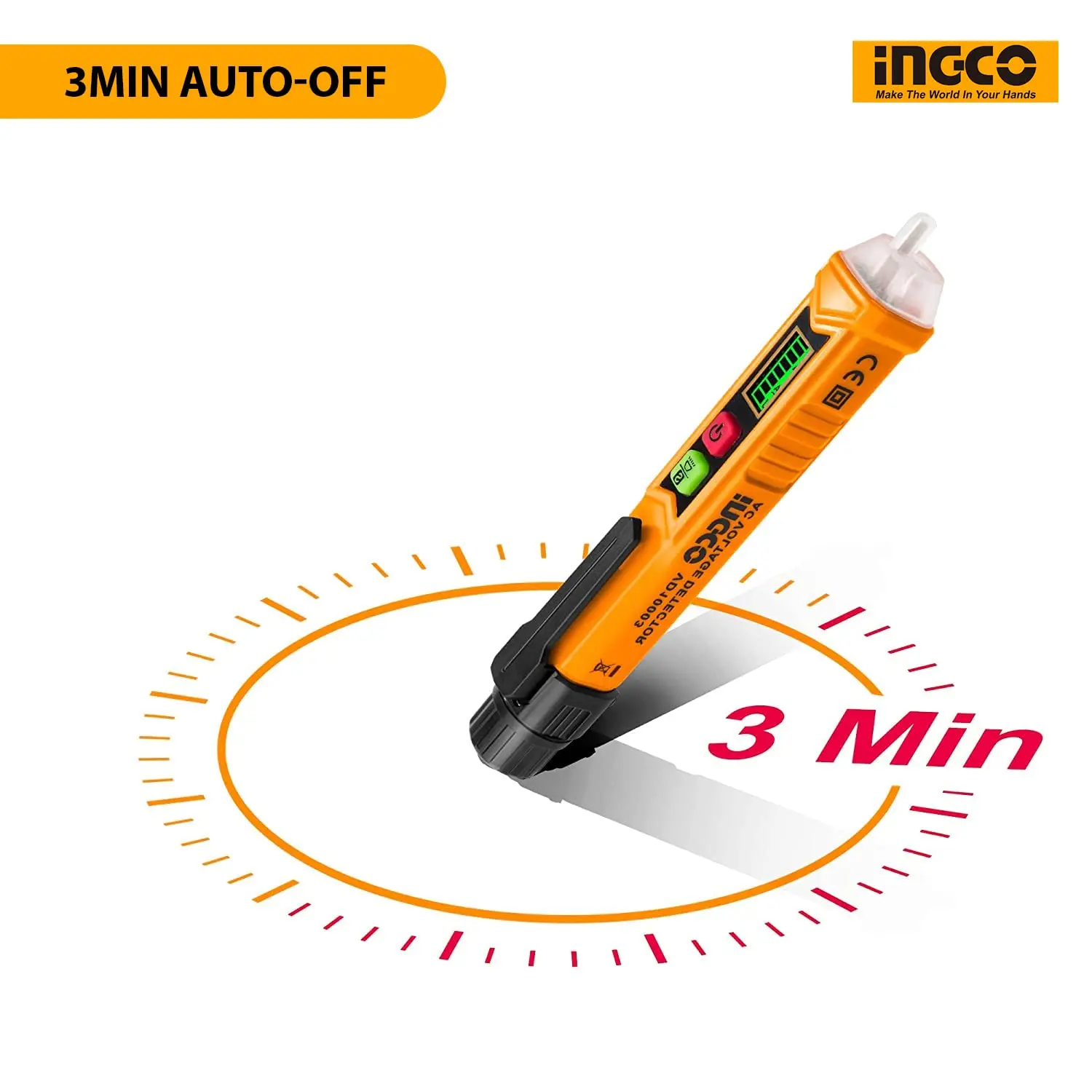 Picture of Ac Voltage Detector Ingco - Yellow