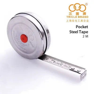 Picture of Steel Pocket Tape - Tricle Brand - 2 Miter - White