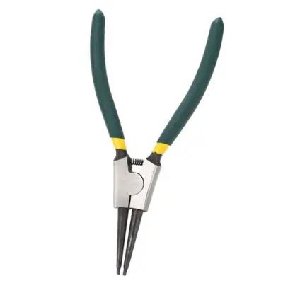 Picture of Straight External Inner Pliers Circlip Pliers Spring Loaded Handle Snap Ring Pliers - Green