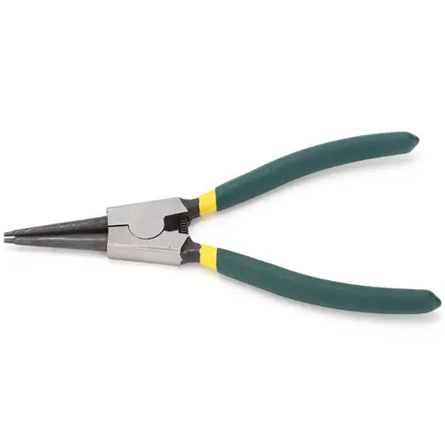 Picture of Straight External Inner Pliers Circlip Pliers Spring Loaded Handle Snap Ring Pliers - Green