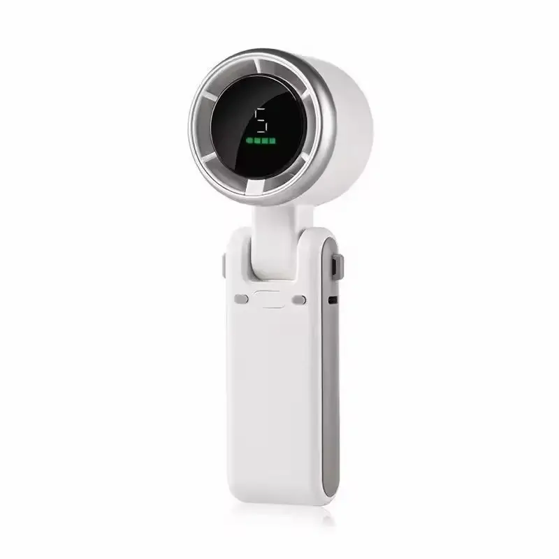 Picture of Portable Handheld Turbo Fan, 5 Gear Wind, Battery Operated, Up to 12 Working Hours, Hand Fan with Air Turbo Tech