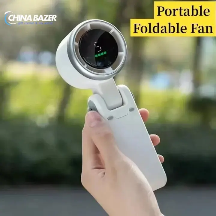 Picture of Portable Handheld Turbo Fan, 5 Gear Wind, Battery Operated, Up to 12 Working Hours, Hand Fan with Air Turbo Tech
