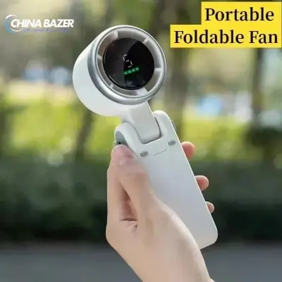 Picture of Portable Handheld Turbo Fan, 5 Gear Wind, Battery Operated, Up to 12 Working Hours, Hand Fan with Air Turbo Tech
