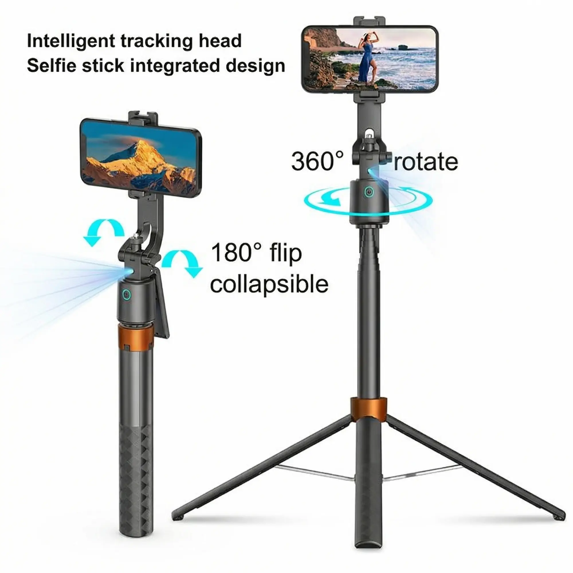 Picture of Q13 Intelligent AI Tracker Selfie Stick 360 Degrees Auto Face Tracking