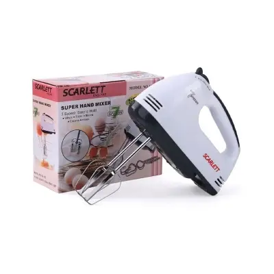 Picture of Beater Mixer with Safety Control – SCARLETT HE-133 | MNK SHOP (White)