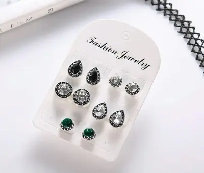 Picture of 5 Pairs Retro Bohemia Style Stud Earring Set for women Fashion