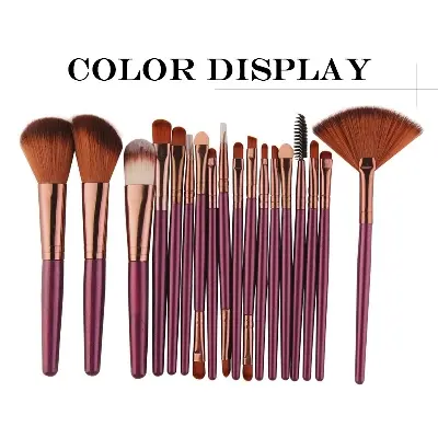 Picture of 18Pcs Makeup Brushes Tool Set Cosmetic Powder Eye Shadow Foundation Blush Blending Beauty Make Up Brush Maquiagem