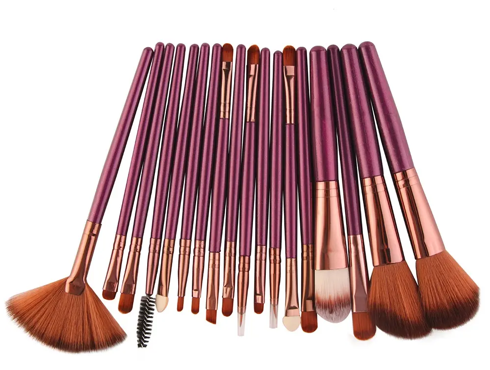 Picture of 18Pcs Makeup Brushes Tool Set Cosmetic Powder Eye Shadow Foundation Blush Blending Beauty Make Up Brush Maquiagem