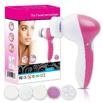 Picture of 5 in 1 beauty instrument beauty facial brush facial cleaning massager private label facial massager