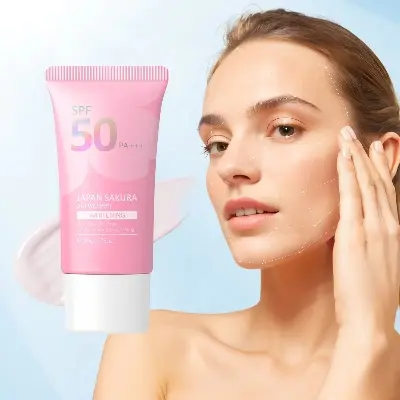 Picture of LAIKOU Japan Sakura sunscreen cream spf 50PA+++ waterproof sun block- 50g