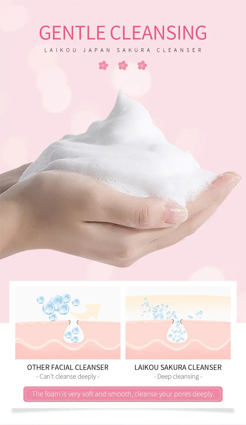 Picture of LAIKOU Japan Sakura Face Cleanser- 50g