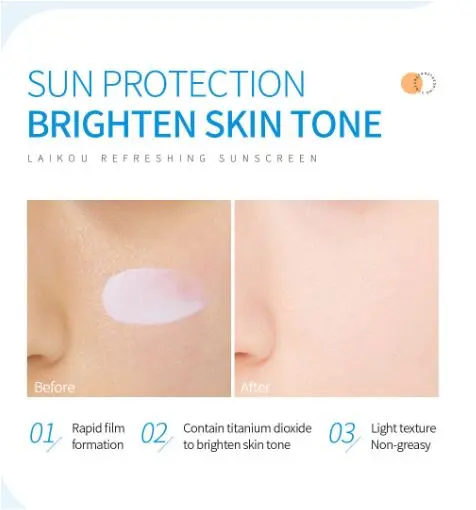 Picture of LAIKOU Refreshing Sunscreen Moisturizing Oil Conrol Sunblock Cream SPF 50 PA+++ (50g)