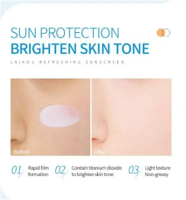 Picture of LAIKOU Refreshing Sunscreen Moisturizing Oil Conrol Sunblock Cream SPF 50 PA+++ (50g)