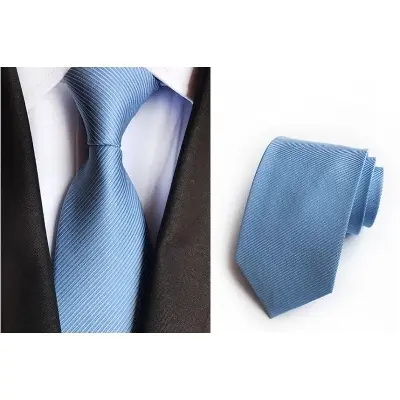 Picture of Men's New Professional Office Formal Tie 8cm- Sky Blue