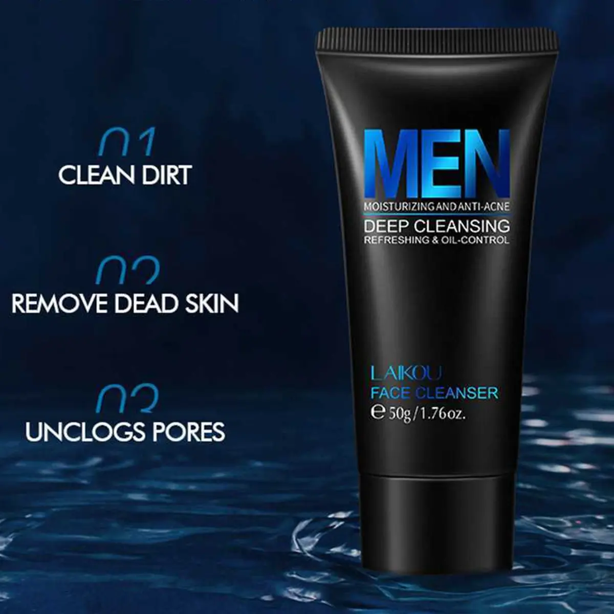 Picture of LAIKOU Men's deep cleansing facial cleanser 50g
