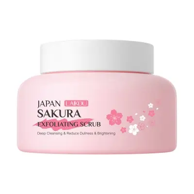 Picture of LAIKOU Japan Sakura Exfoliating Deep Cleansing Face & Body Scrub- 100g