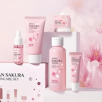 Picture of LAIKOU Japan Sakura Skin Care 5 Pcs Combo Set for Women
