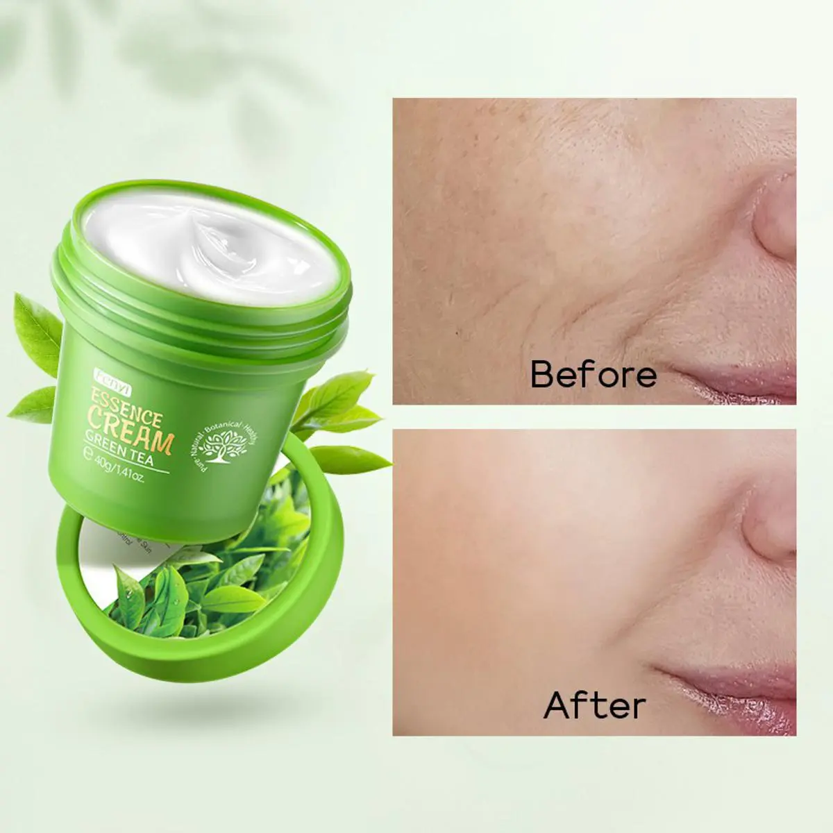 Picture of Fenyi Nourish Repair Acne Skin & Oil  Control GreenTea Essence Cream- 40g
