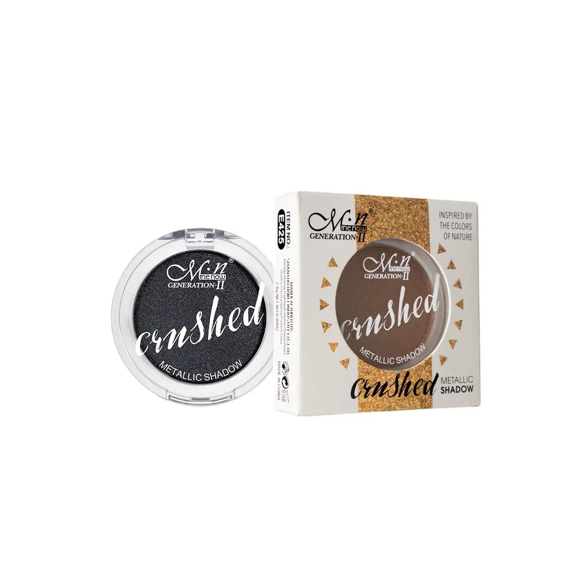 Picture of Menow E425 Cosmetic Eyes Makeup Single Metallic Eyeshadow Palette Eye Shadow eyeshadow palette
