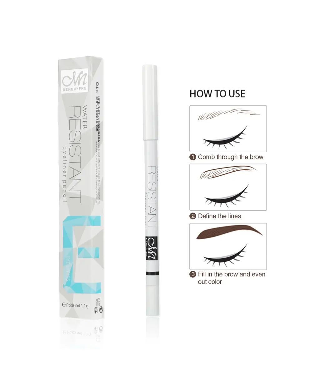 Picture of Menow Water Resistant Long Lasting White Eyeliner Pencil- 1.1g (P15012)