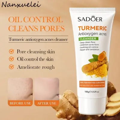 Picture of SADOER Turmeric Antioxygen Acnes & pore cleaner Deep Cleansing Face Cleanser- 100g