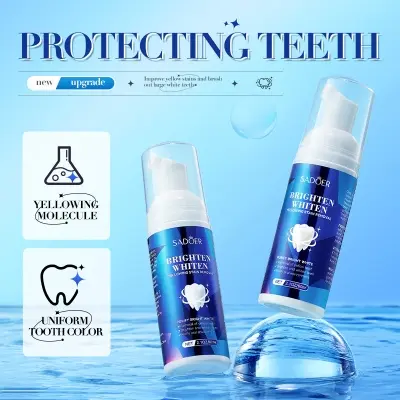 Picture of SADOER Brighten Whiten Yellowing Stain Remover Tooth Cleaning Mousse- 60ml