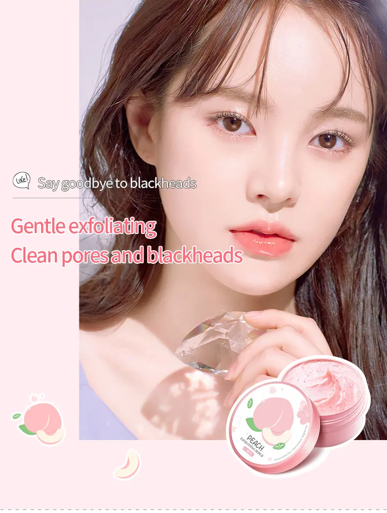 Picture of LAIKOU Scrubs Natural Pore Shrinking Skin Exfoliating Peach Scrub- 90g