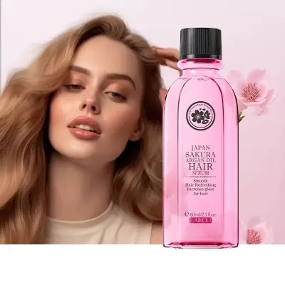 Picture of LAIKOU Japan Sakura Smooth & Refreshing Argon Oil Hair Serum- 60ml