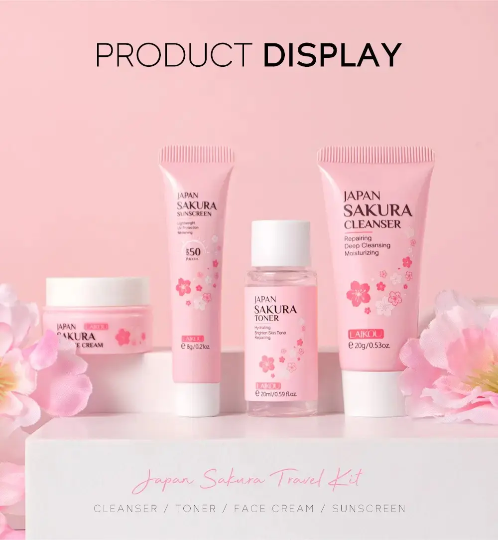 Picture of LAIKOU Japan Sakura 4 Pcs/Set Travel Kit- 56g