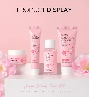 Picture of LAIKOU Japan Sakura 4 Pcs/Set Travel Kit- 56g