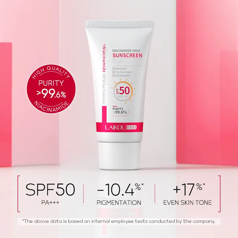 Picture of LAIKOU Pro Niacinamide Daily Waterproof SPF 50+++ Sunscreen Cream- 50g