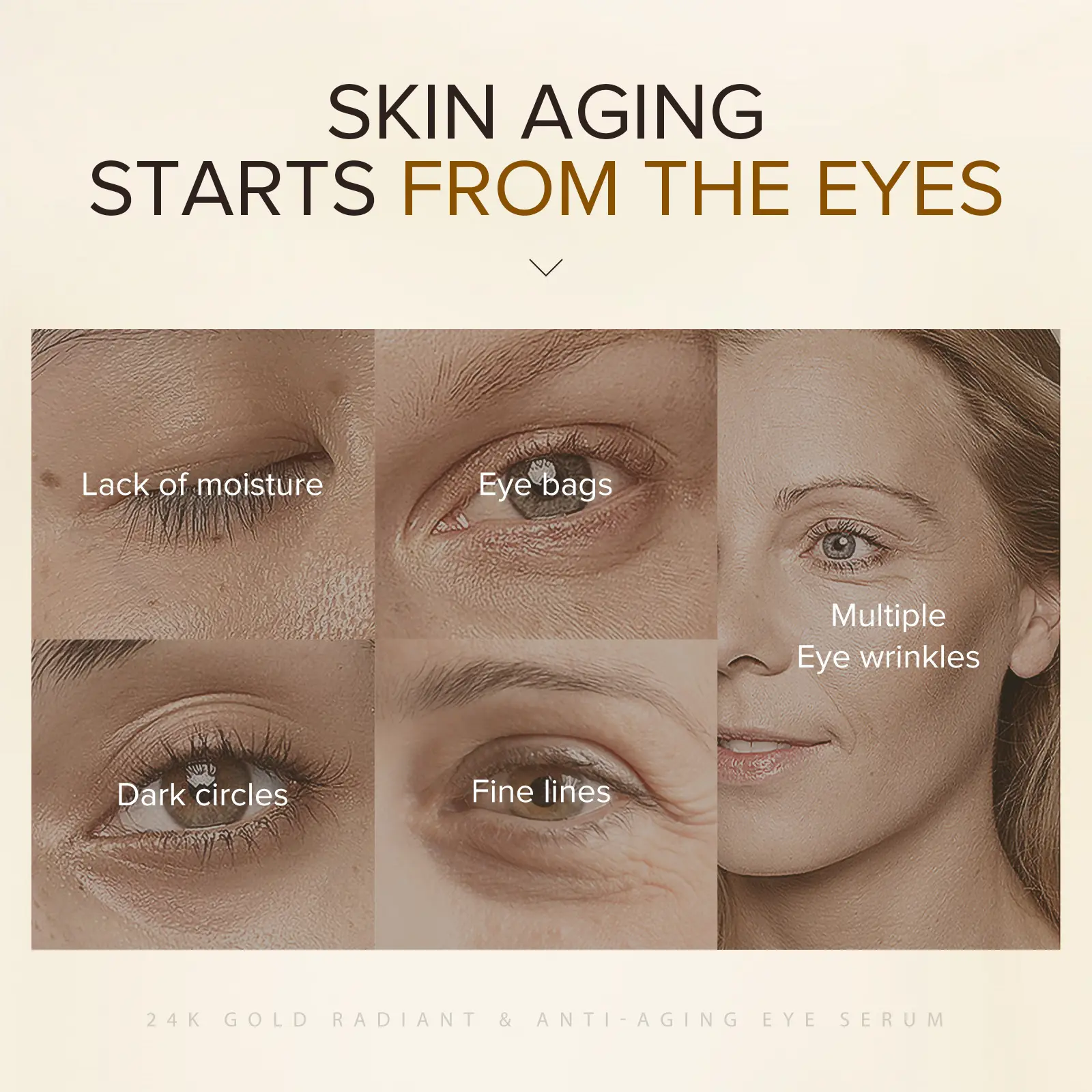 Picture of LAIKOU 24K Gold Radiant & Anti-Aging Eye Serum\- 30ml