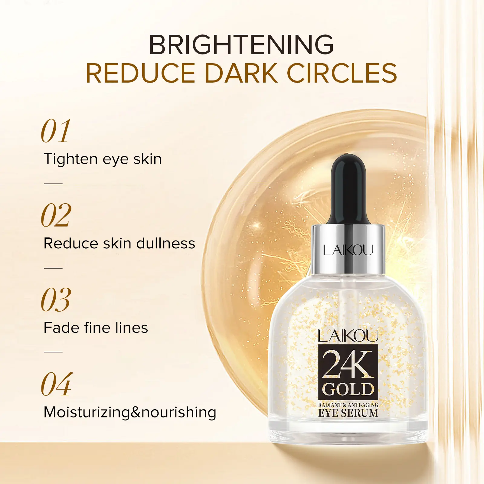 Picture of LAIKOU 24K Gold Radiant & Anti-Aging Eye Serum\- 30ml