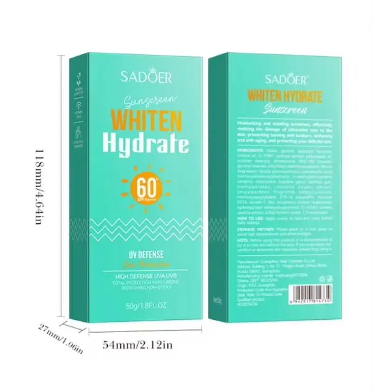 Picture of SADOER Whiten & Hydrate 60 PA+++ UV Defense Sun Protection- 50g