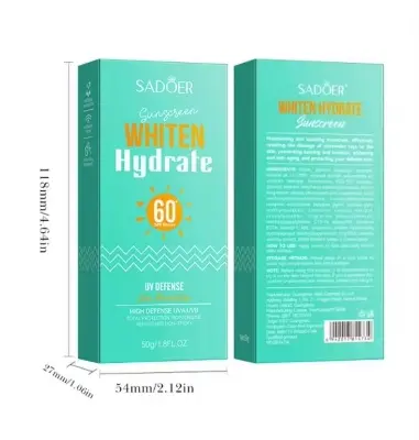 Picture of SADOER Whiten & Hydrate 60 PA+++ UV Defense Sun Protection- 50g