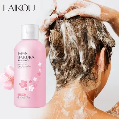 Picture of LAIKOU Japan Sakura Anti Split Ends Hair Shampoo- 100ml
