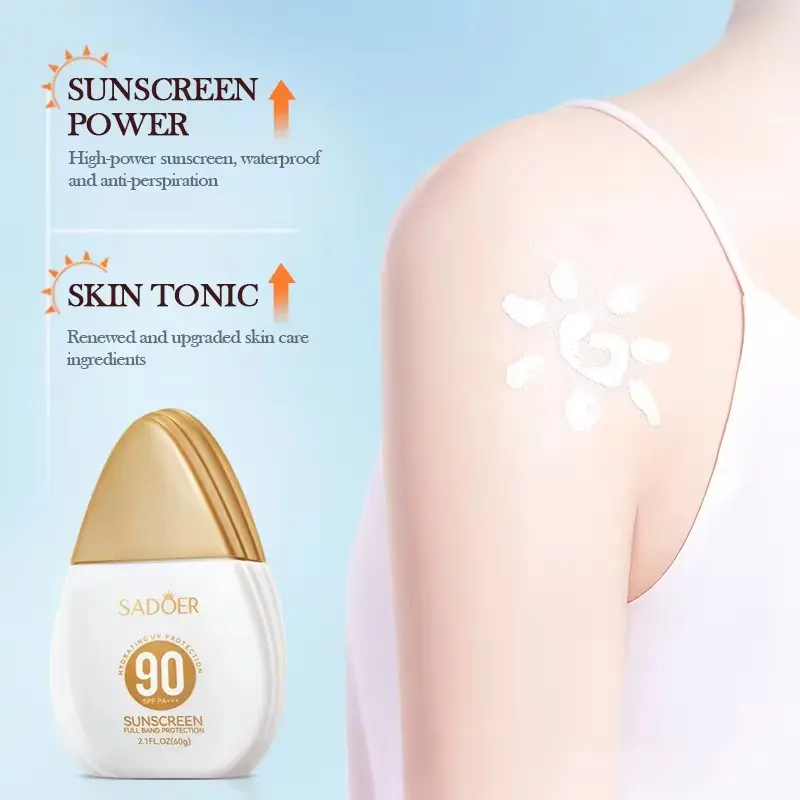 Picture of SADOER Highly Durable Whitening UVA UVB 90 SPF Sunscreen- 60g