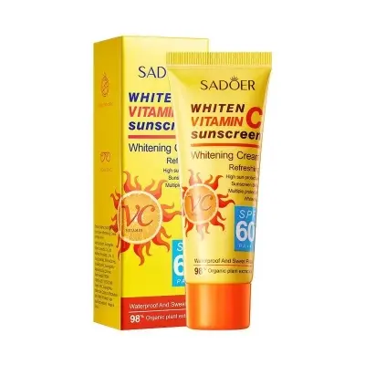 Picture of SADOER Whiten Vitamin C Refreshing 60 SPF PA+++ Sunscreen Cream- 40g