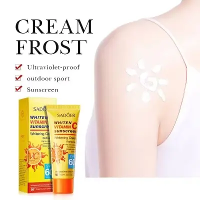 Picture of SADOER Whiten Vitamin C Refreshing 60 SPF PA+++ Sunscreen Cream- 40g