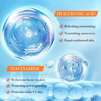Picture of SADOER Sun Protection Whiten Sunscreen Serum SPF 60+ Lasting Anti Oxidation Nicotinamide Sunblock Serum- 50ml