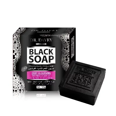 Picture of DR. DAVEY Deep Cleansing Whitning Complex Black Soap- 100g