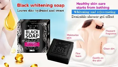 Picture of DR. DAVEY Deep Cleansing Whitning Complex Black Soap- 100g