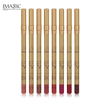 Picture of IMAGIC 8 Colours Longlasting Waterproof Makeup lipliner Pencil Kit- 8 Pcs