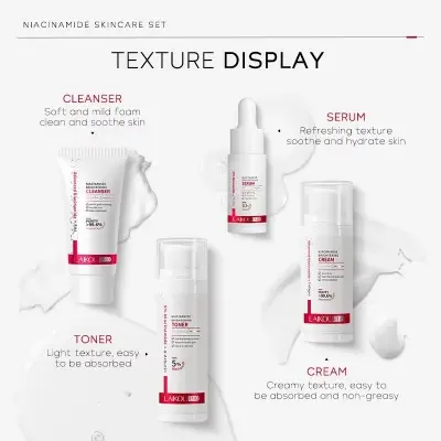 Picture of LAIKOU Pro Niacinamide Moisturizing Skin Care 4 Pcs Set- 147ml