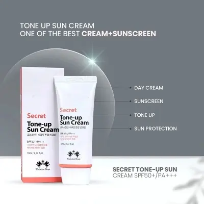 Picture of Christian Dean Secret Tone-Up SPF50+ PA+++ Sun Cream– 70ml